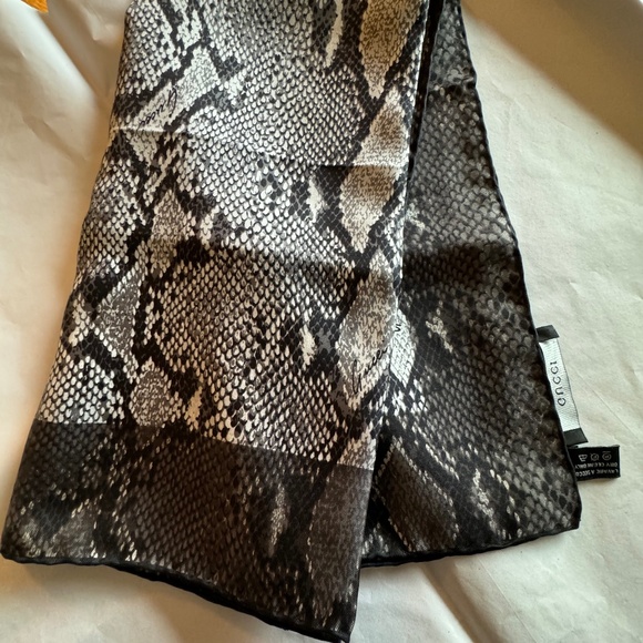 Gucci Accessories - Gucci Silk Snakeskin Print 26 x 26 inches Scarf- like new
